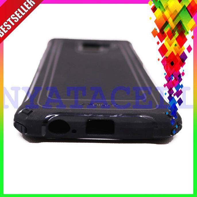 PROMO SPIGEN CAPSULESAMSUNG A8+ PLUS 2018 SOFT CASE RUGGED ARMOR CARBON PRO BERKUALITAS