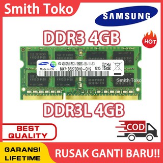 Memory Ram laptop SAMSUNG SODIMM DDR3L 4GB 1600 1333 DDR3 4GB 1600 1333 DDR3 12800 10600