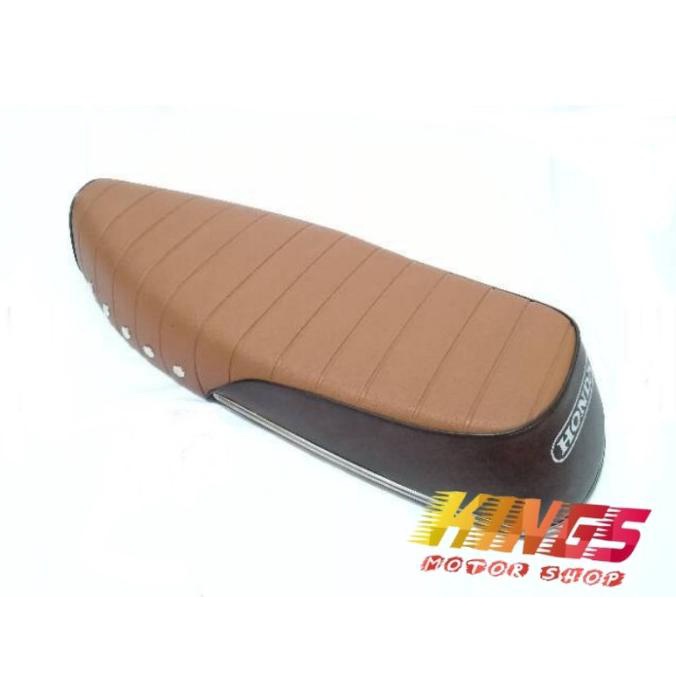 Jok Sadel Motor Honda C70 Model Japstyle Klasik 2 Warna (Coklat) kings-m0 Murah