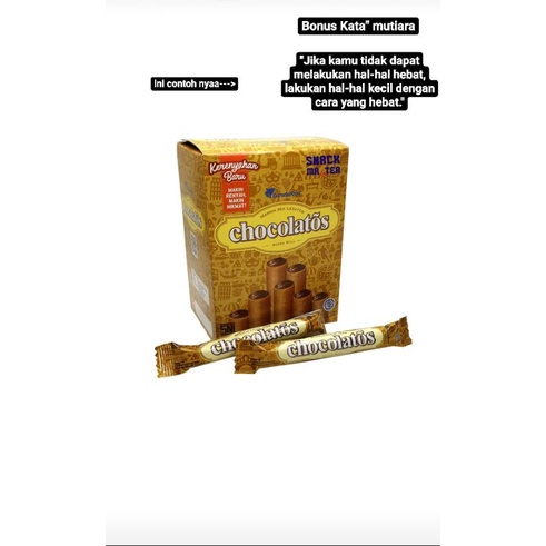 

Chocolatos + kata" mutiara