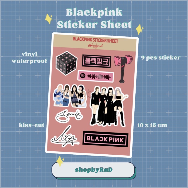 

Sticker Kpop Blackpink Aesthetic Kiss Cut