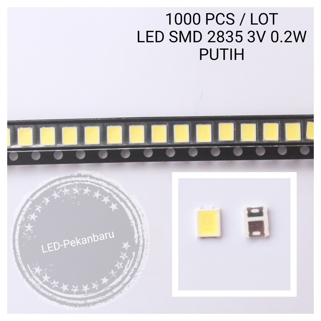 LED 1000PCS 2835 SMD PUTIH 0,2W 3V