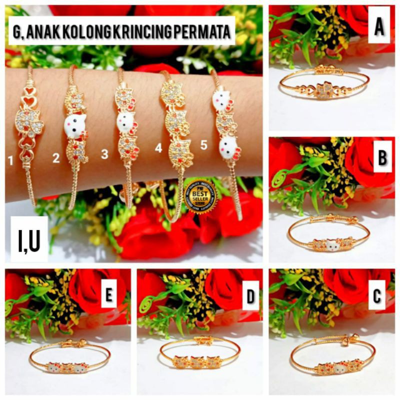 Gelang tangan anak anak kolong Kerincing Terbaru RO-27