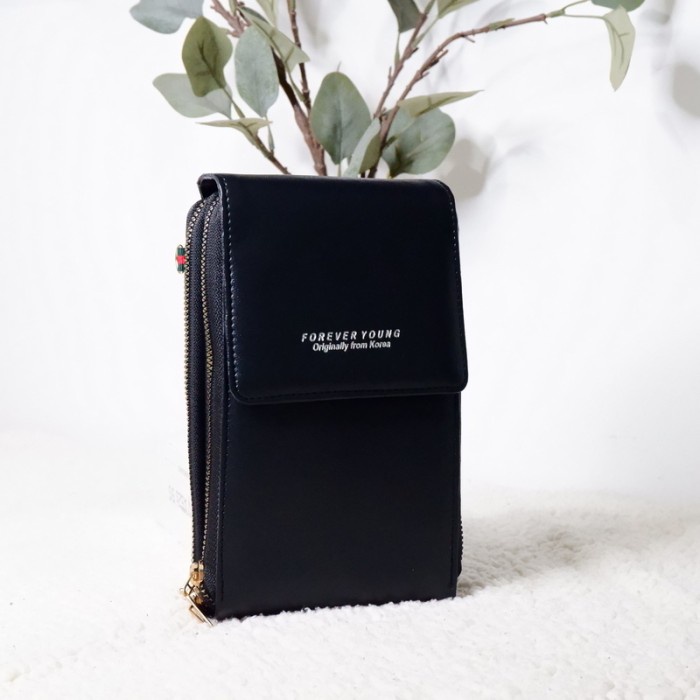dompet hp wanita Wanita Tas Selempang Touch Screen FOREVER YOUNG t Korea - Hitam V9X8 VIRAL BAYAR DI