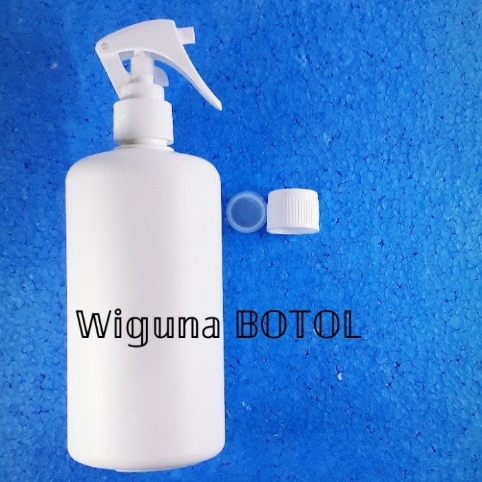 Botol Spray Trigger 500 ML HDPE PUTIH + Tutup uLir Luar Dalam - model burung