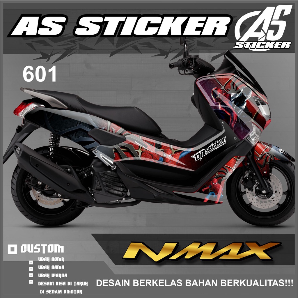 Decal Full Body NMAX Lama - Decal NMax Old Spiderman