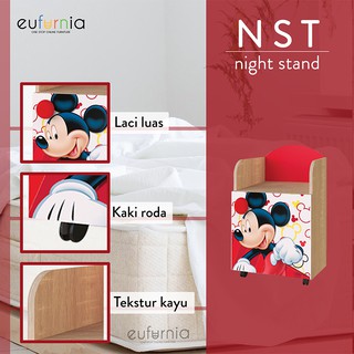  Olympic  Meja Samping Kasur Night Stand Mickey Series 