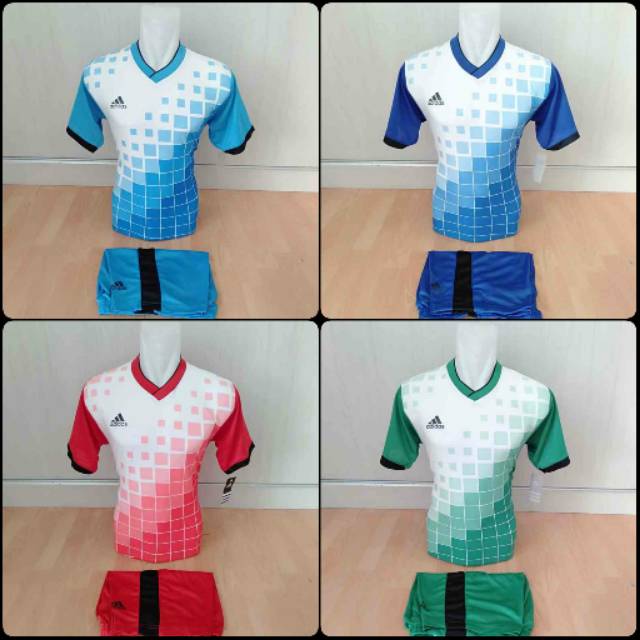 Setelan Jersey Baju Futsal Kaos Tim Adidas Printing