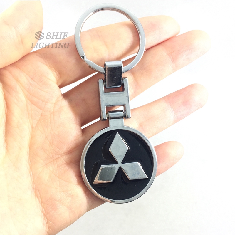 1pc Gantungan Kunci Logo MITSUBISHI Bahan Metal Untuk Hadiah