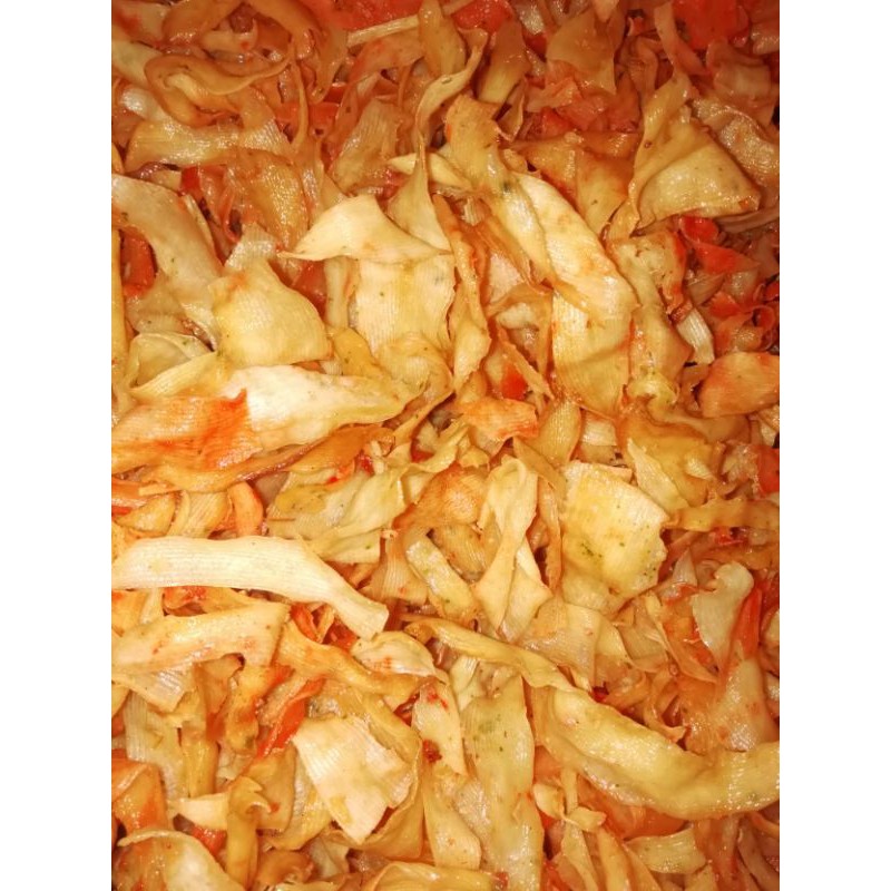 

kripik brekele/kripik/kripik singkong/kripik brekele pedas asin/kripik brekele original/kripik brekele balado/cemilan/kripik/makana ringan