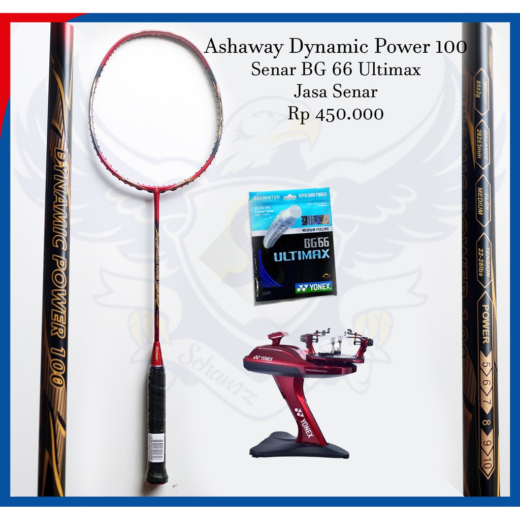 Raket Badminton Ashaway Dynamic Power 100