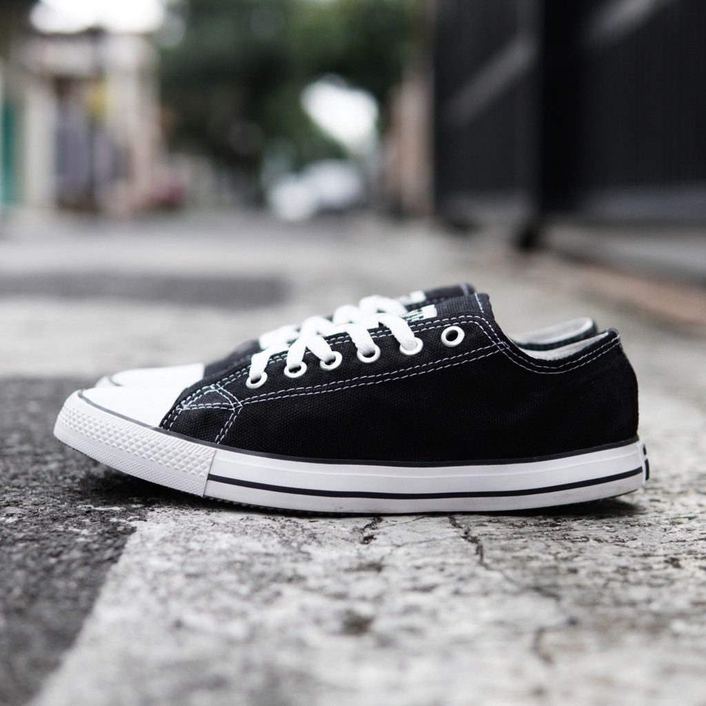 Sepatu Pria Murah Converse Hitam Sepatu Sneakers Cowo  