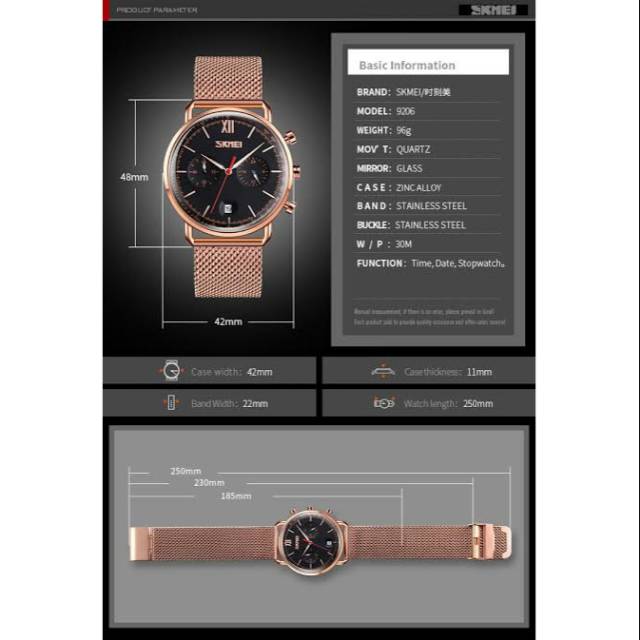 Jam Tangan SKMEI 9206 Original CHRONOGRAPH