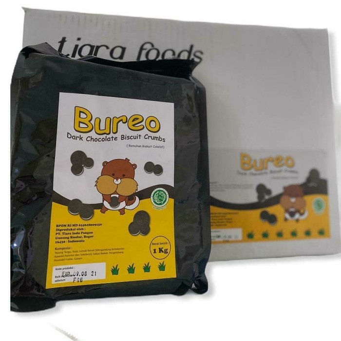 

Bureo Cookie Crumbs 1kg Remahan Topping Bubuk Biskuit Coklat O Reo