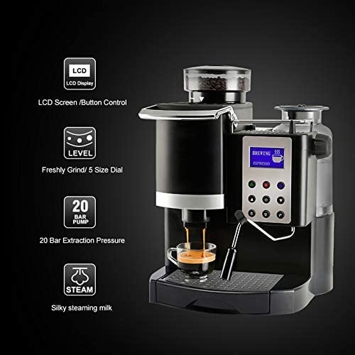 Automatic Espresso Maker Mesin Kopi Otomatis + Grinder Elektrik