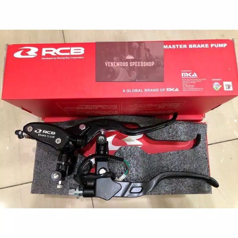 MASTER REM RCB RACING BOY SET KIRI KANAN 14MM OVAL UNIVERSAL AEROX SATRIA FU VIXION RX KING