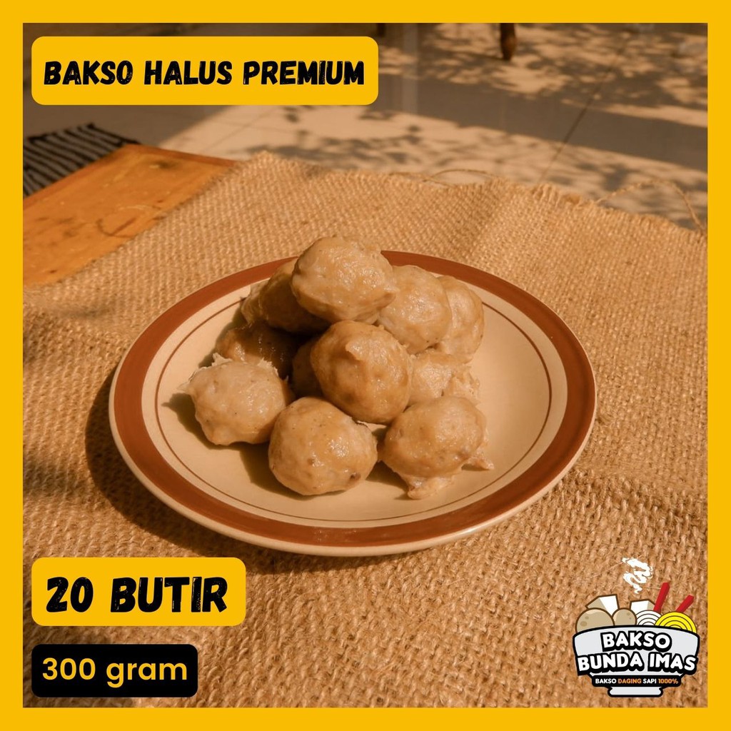 

BAKSO HALUS PREMIUM HOMEMADE 100% HALAL - ISI 20PCS