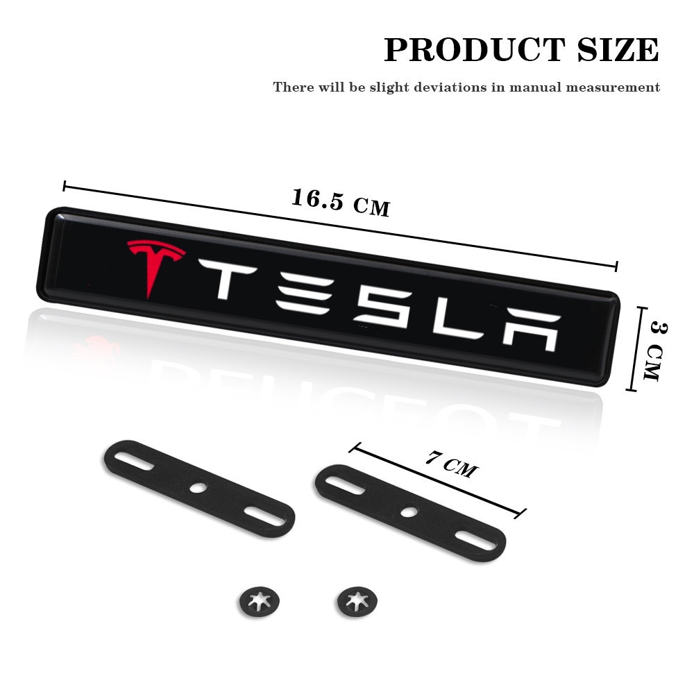 Tesla Lampu LED Logo Untuk Grill Depan Mobil