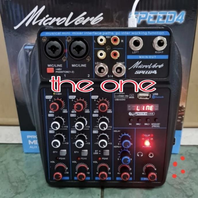 MIXER AUDIO ALESIS SPEED UP 4 ,USB, BLUETOOTH,MP3,SD CARD (4 CHANNEL)