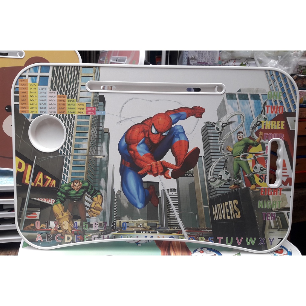 Meja belajar portable karakter anak / meja belajar laptop motif / meja belajar murah portable