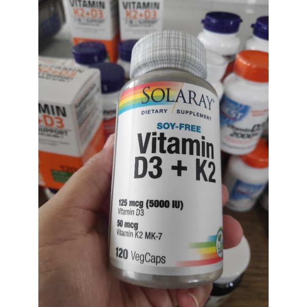 Solaray Vitamin D3 K2, 5000IU original