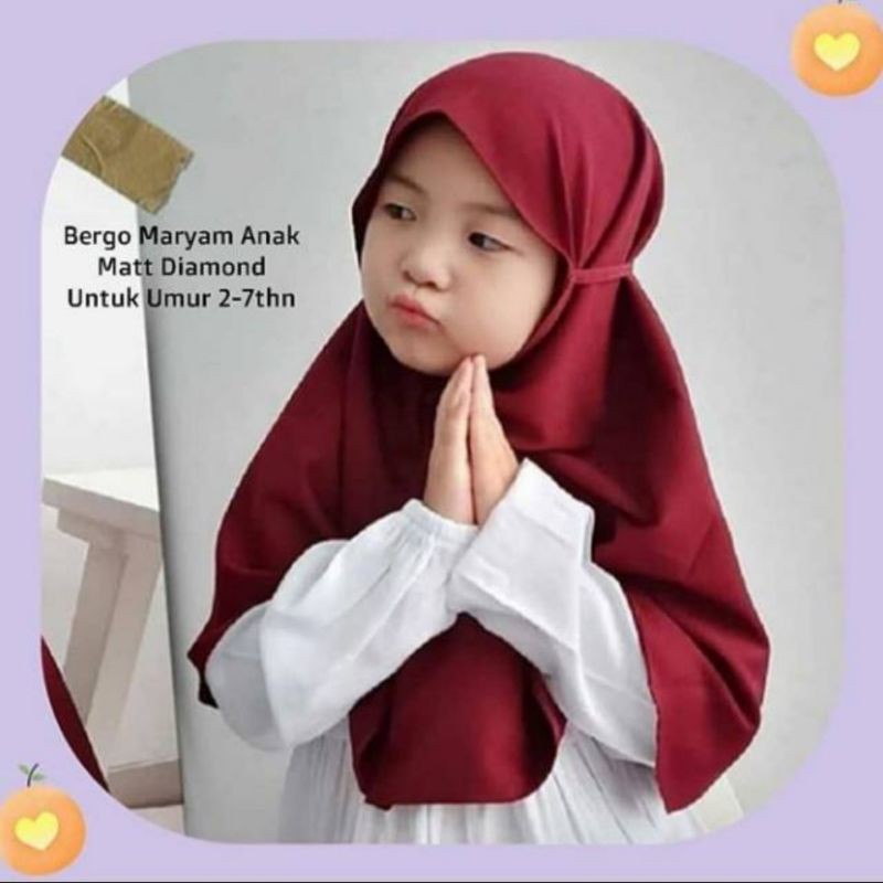 Jilbab anak bergo maryam anak ORI KARTIKA