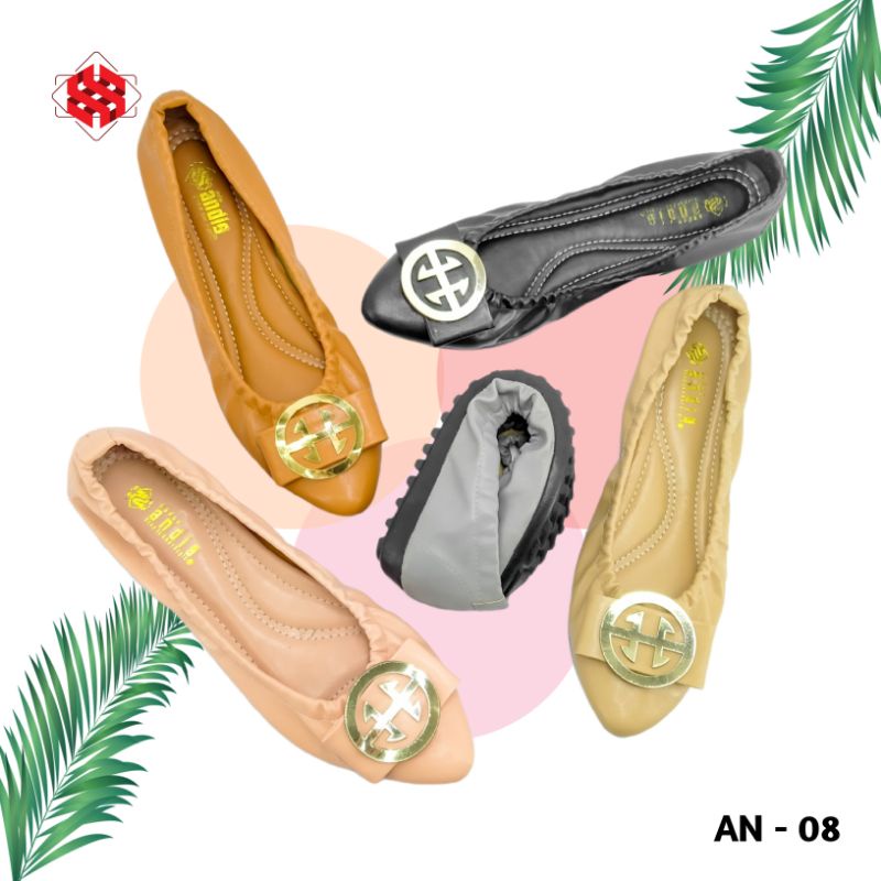 ANDIS Sepatu Wanita Ballerina Flat Shoes LANIA AN08