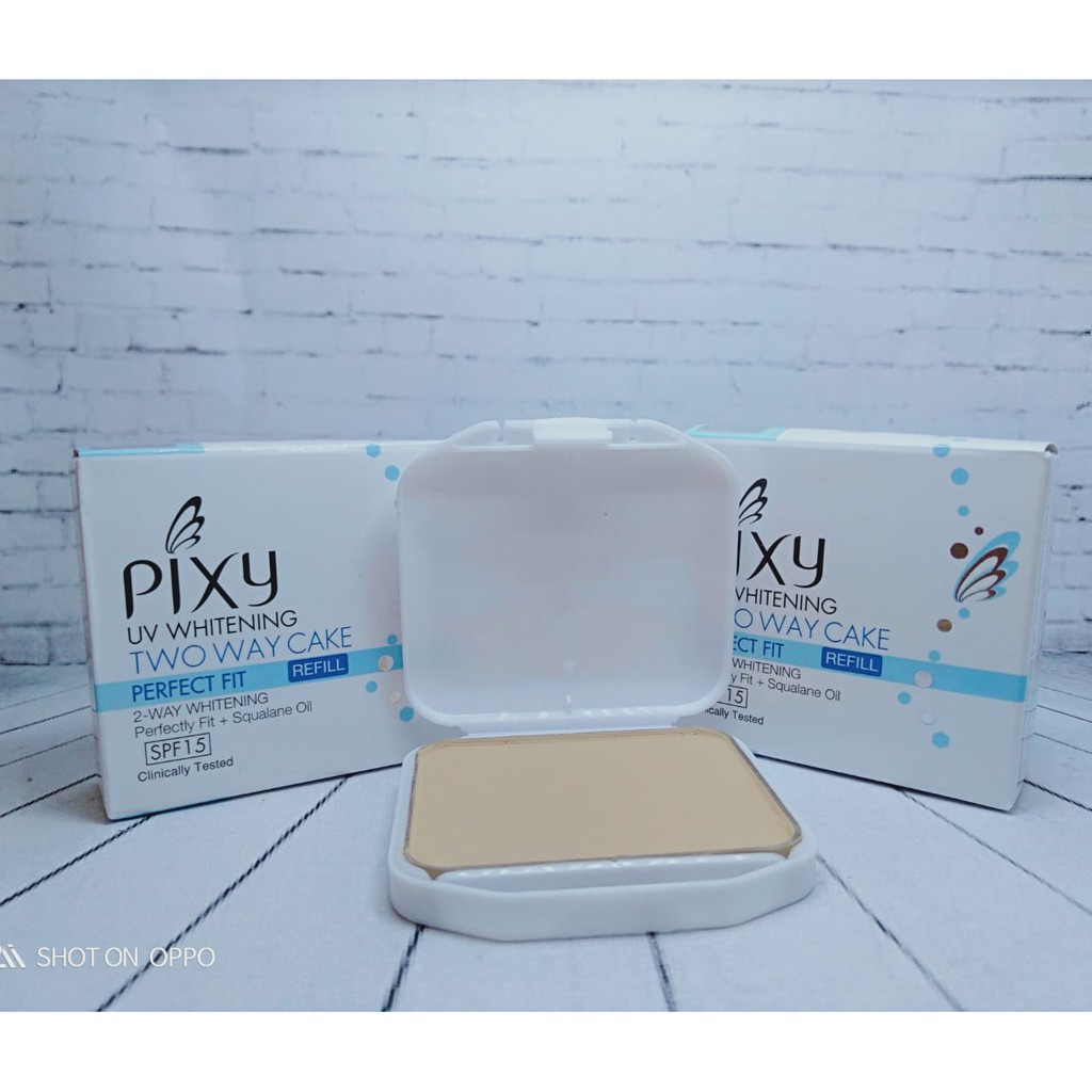 Bedak Refil PIXY NATURAL BEIGE UV Whitening Two Way CAke