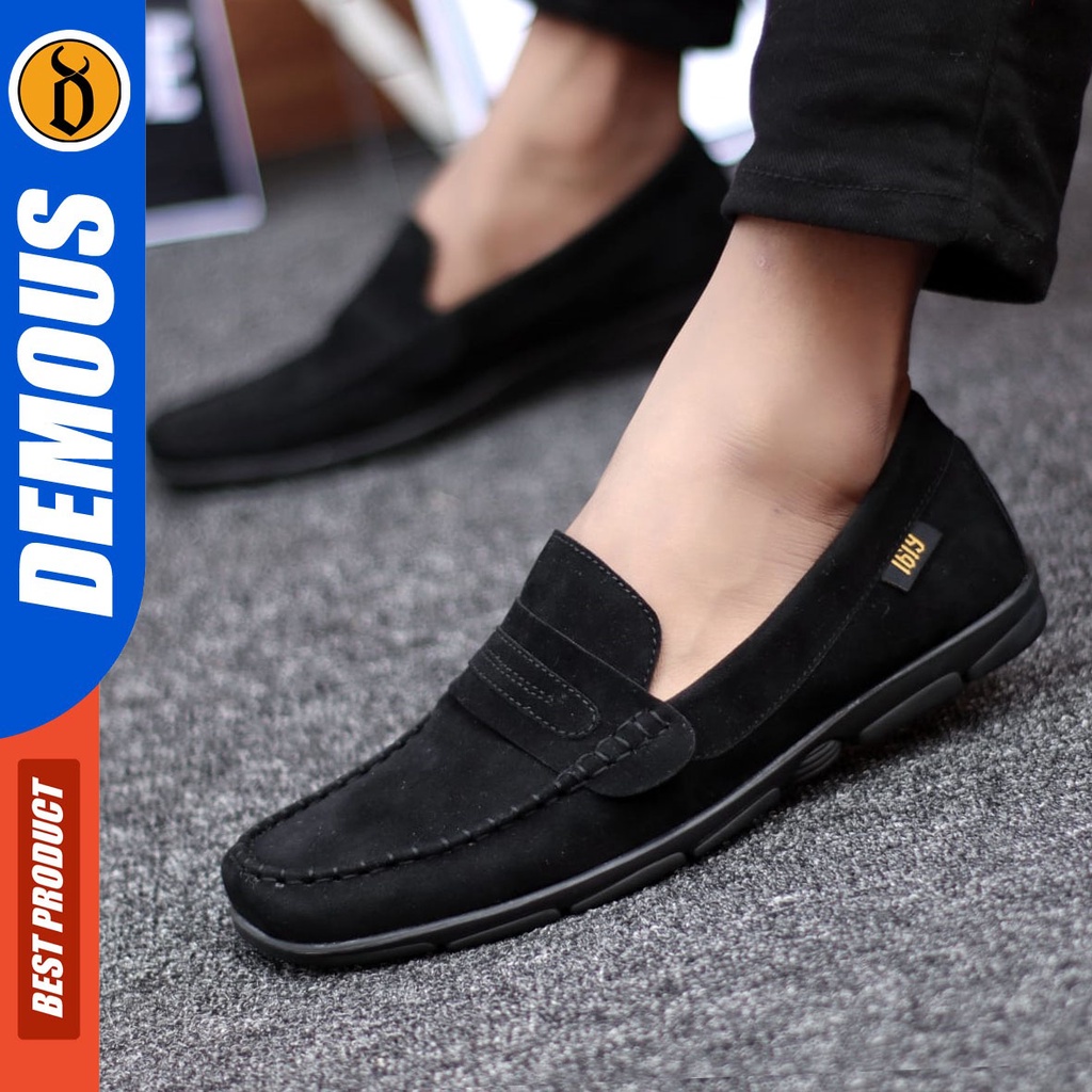 DEMOUS Ganbar - Sepatu Casual Pria Slip On