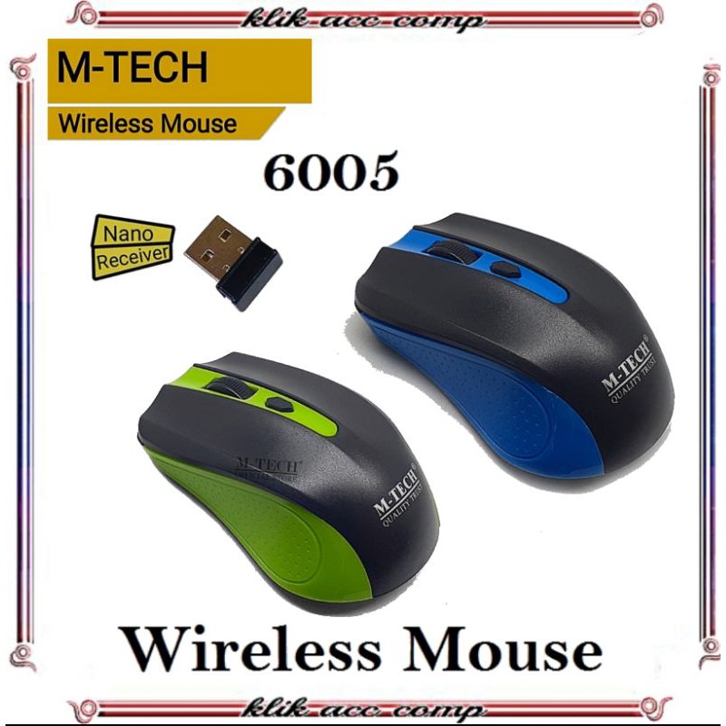 Mouse Wireless / Mouse USB M-TECH ORIGINAL Quality Trust SY-6005 For PC &amp; Laptop Receiver USB