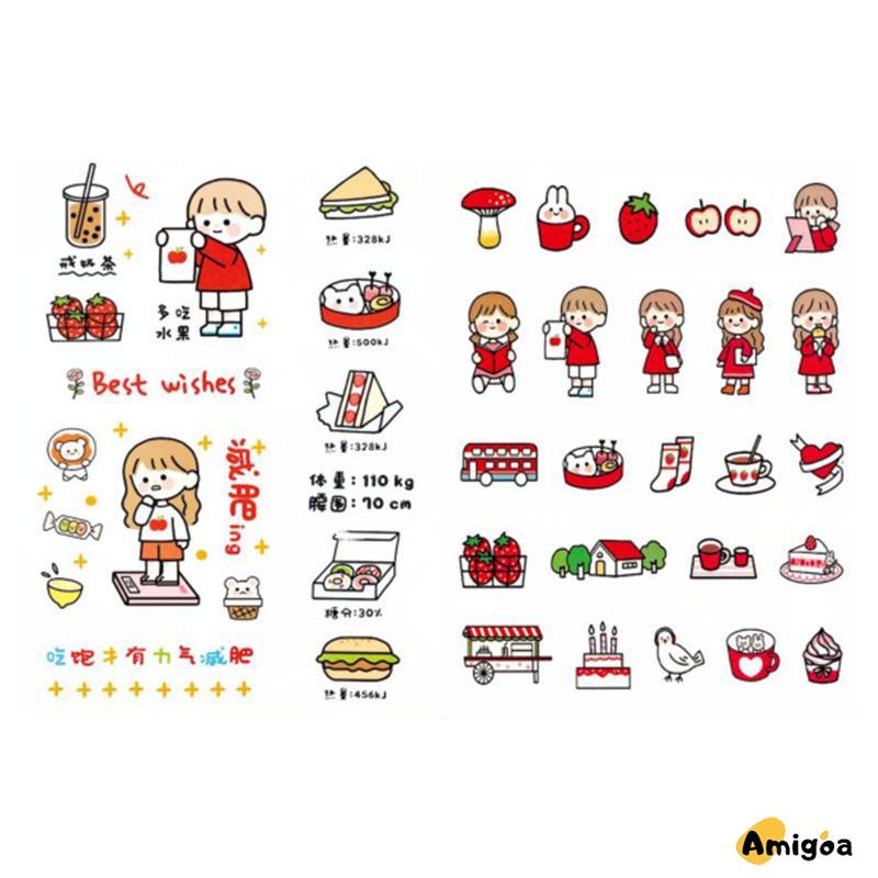 Stiker Motif Emoji Untuk Dekorasi Handphone / Diary DIY - AG2