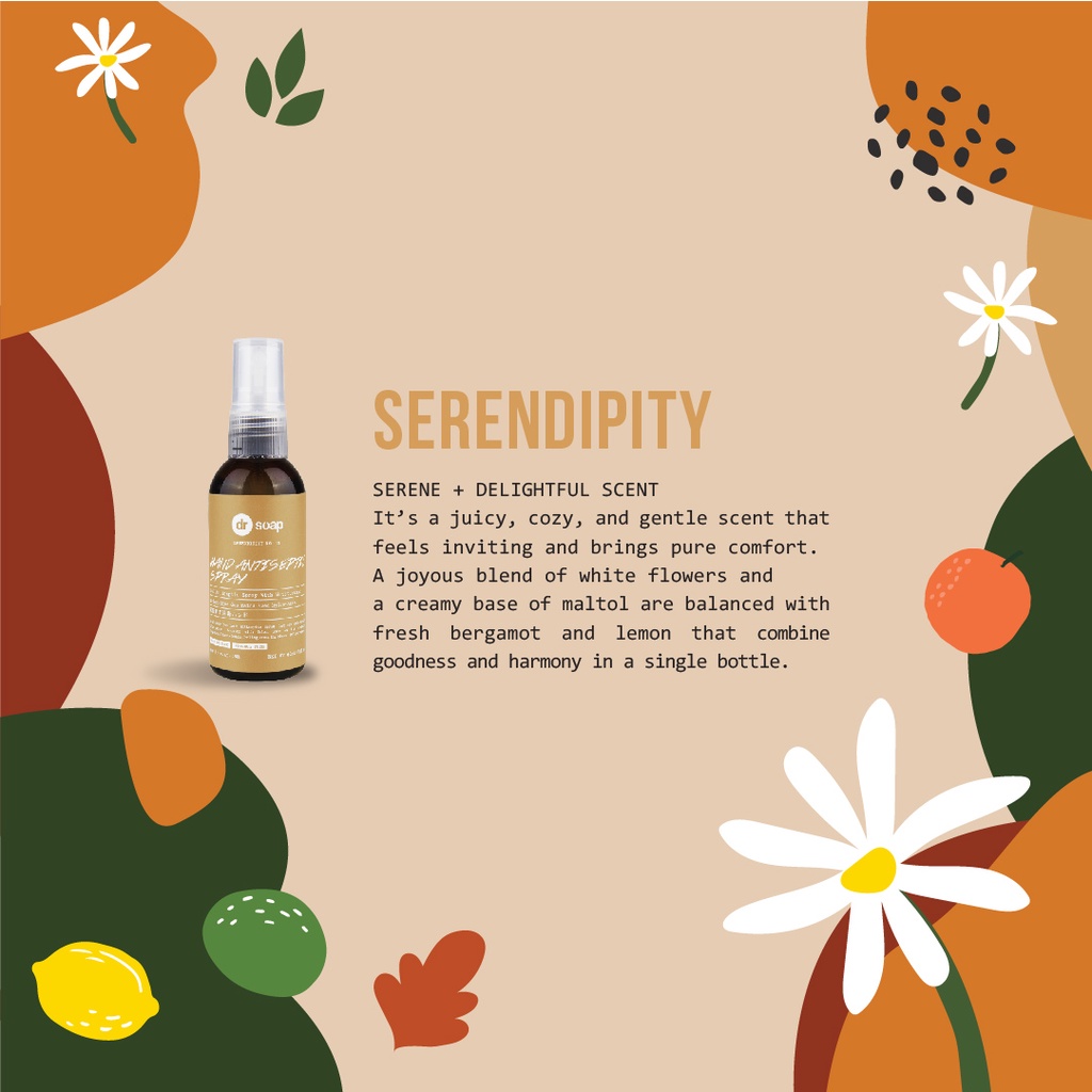 dr soap Hand Antiseptic Spray Serendipity 60ml