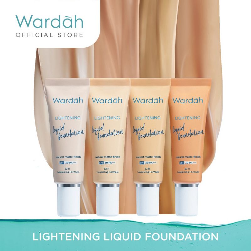 Wardah Lightening Liquid Foundation SPF 30 PA+++ 6ml &amp; 25ml