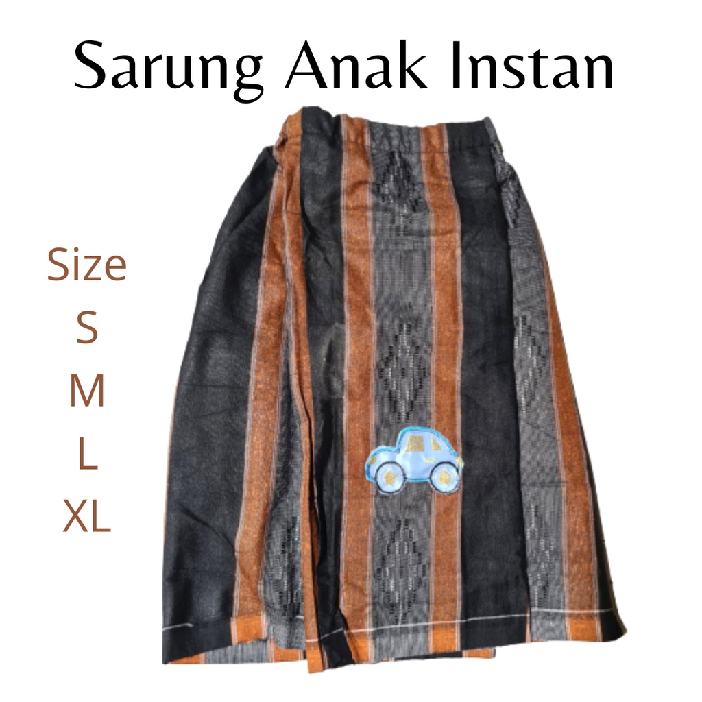 Sarung Instan anak / Sartan usia 2 - 8 tahun / Sarung anak