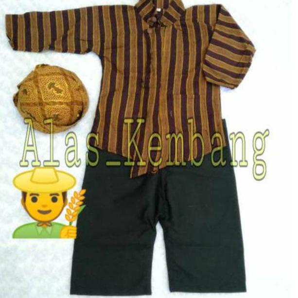kebaya wanita DiskonLebaran Baju Jadul Anak / Jadul Lurik Anak Laki / Baju Surjan Lurik Setelan Prom