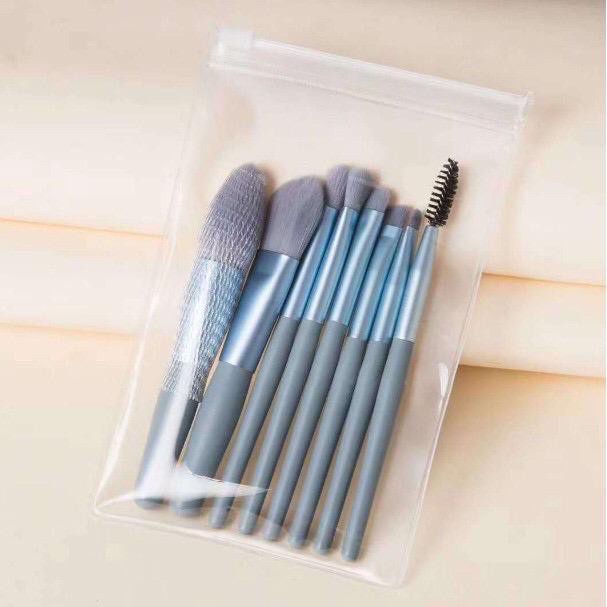 BOSJKT0042 Kuas Make Up 8 in1 Travel Mini Make Up Set / Make Up Tools Set