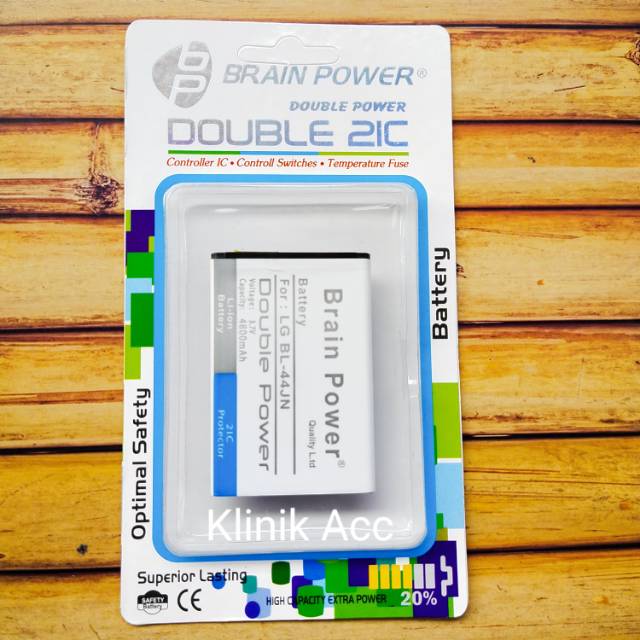 Battery Batere Batre Baterai Double Power Brain Power LG BL44JN BL-44JN Optimus L2 L3 L5 P790