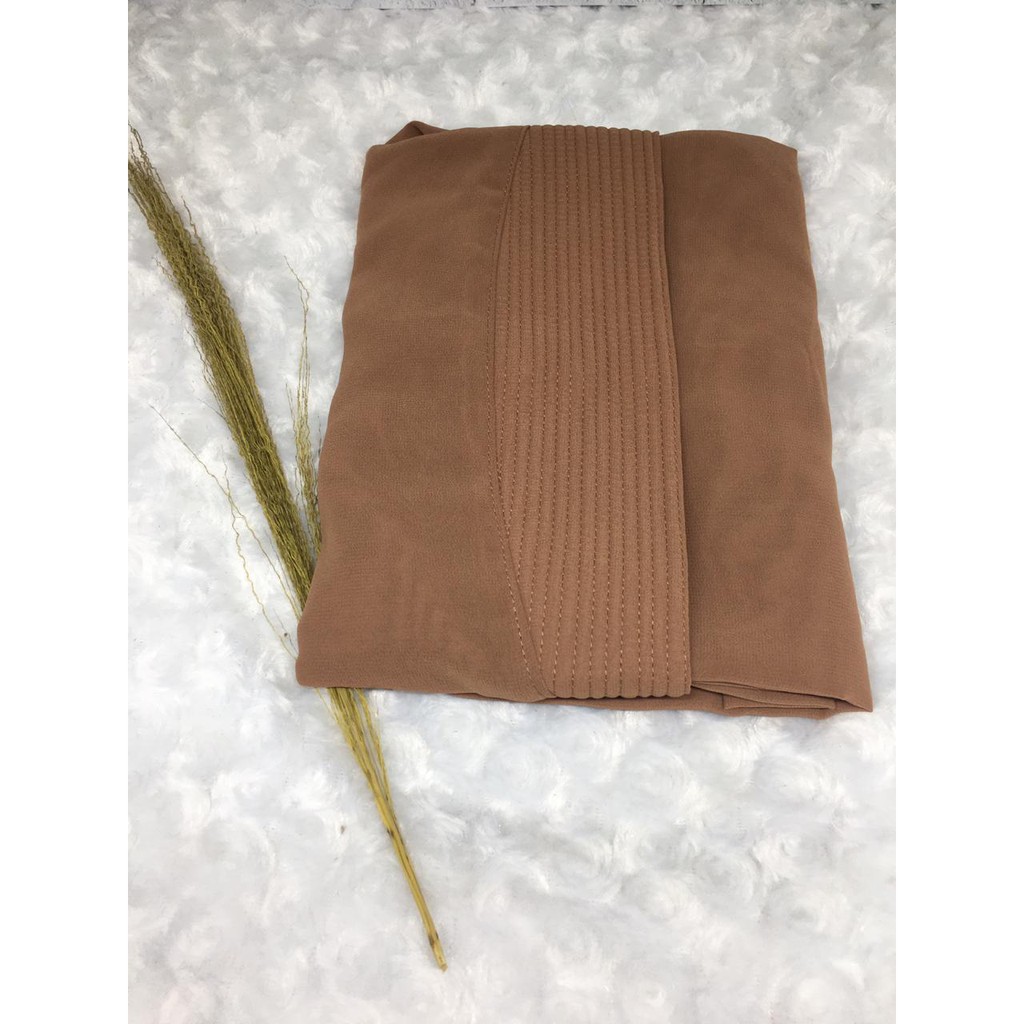 PROMO 9.9  Jilbab Instant Khimar Raudah Ouval Khimar Kancing 2 Layer / Jilbab Kancing 2 Layer-MOCCA