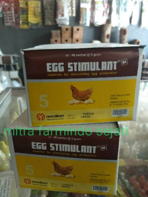 Egg stimulant eggstimulan 5 gram vitamin  meningkatkan produktivitas telur