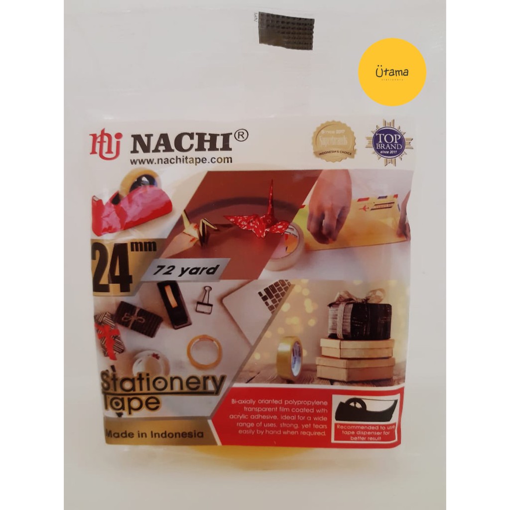 

Isolasi // Solasi Nachi 1 x 72 NEW Warna Kuning (Grosir 6pc @5.300)