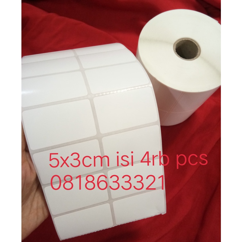 

STIKER BARCODE 5X3 CM isi 4rb pcs SEMICOAT LABEL BARCODE