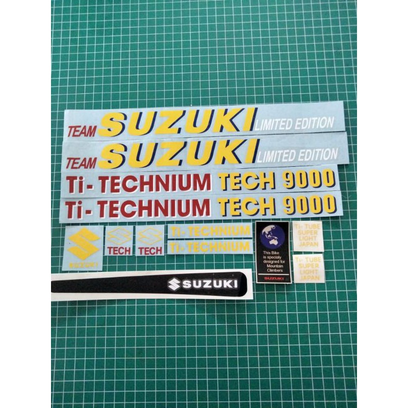 stiker sepeda Suzuki tech 9000