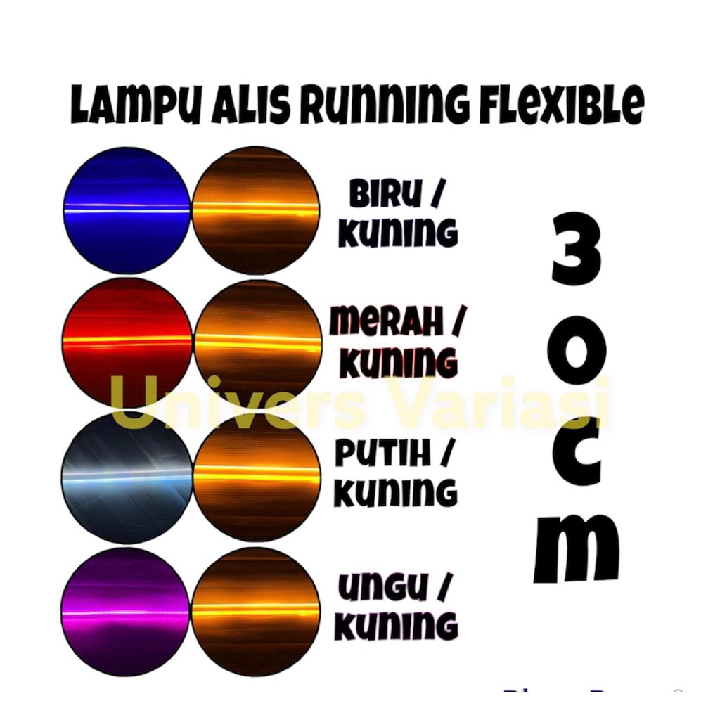 LAMPU ALIS DRL WELCONE LIGHT SIGN RUNNING SEN PNP 2 MODE TEMPEL PEREKAT ANTI AIR MOBIL MOTOR PNP NYALA STANDBY BIRU UNGU BIRU PUTIH SEIN RANING KUNING VARIO NMAX AEROX NEW OLD PCX SLIM ALIS 45 60 30 CM BEAT MIO GTR CBR SATRIA FU WR155 NINJA VIXION PNP -