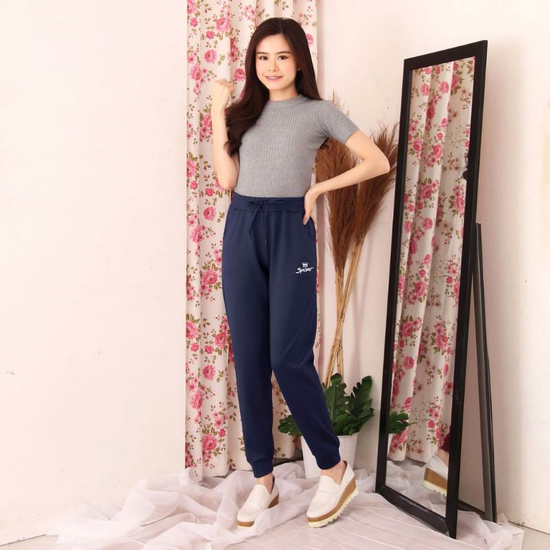 Celana Jogger Training Wanita Sporty import 9320