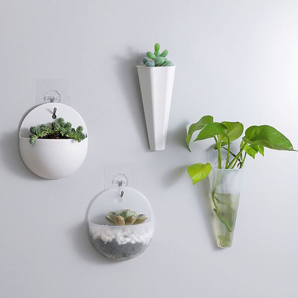 pot gantung minimalis wall hanging flower pot (4f5) hpl010