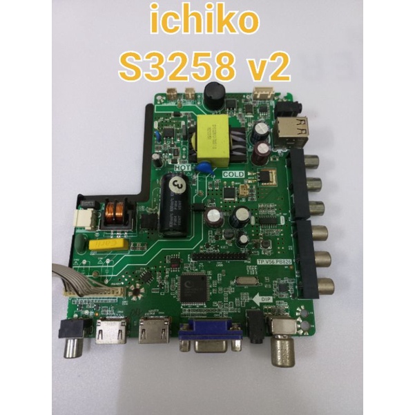 mb - mainboard - matherboard - mobo - mesin tv led - ichiko - ichiko S3258V2