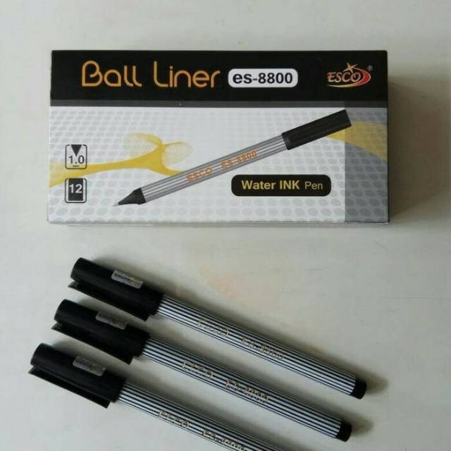 

Hot Sale Pulpen Ball Liner Esco 1.0 Mm Es-8800 Gilaa!!!