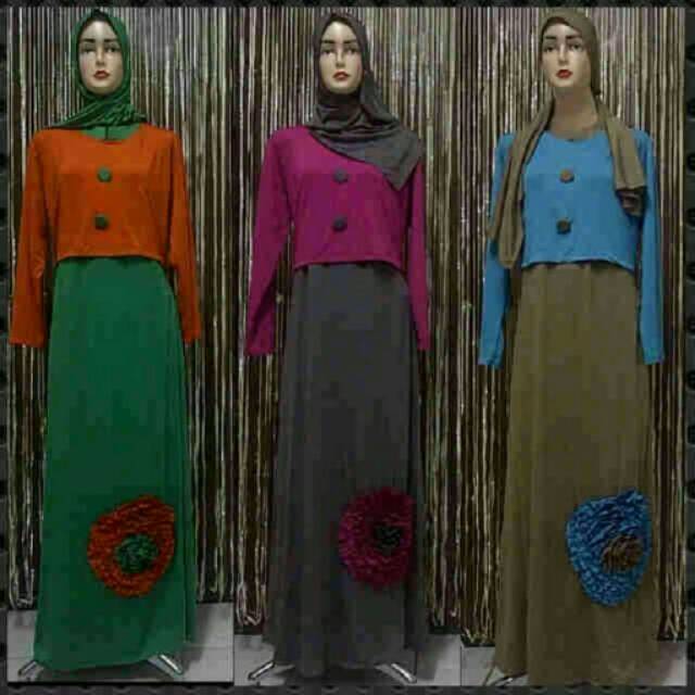 Sale gamis Jersey pashmina