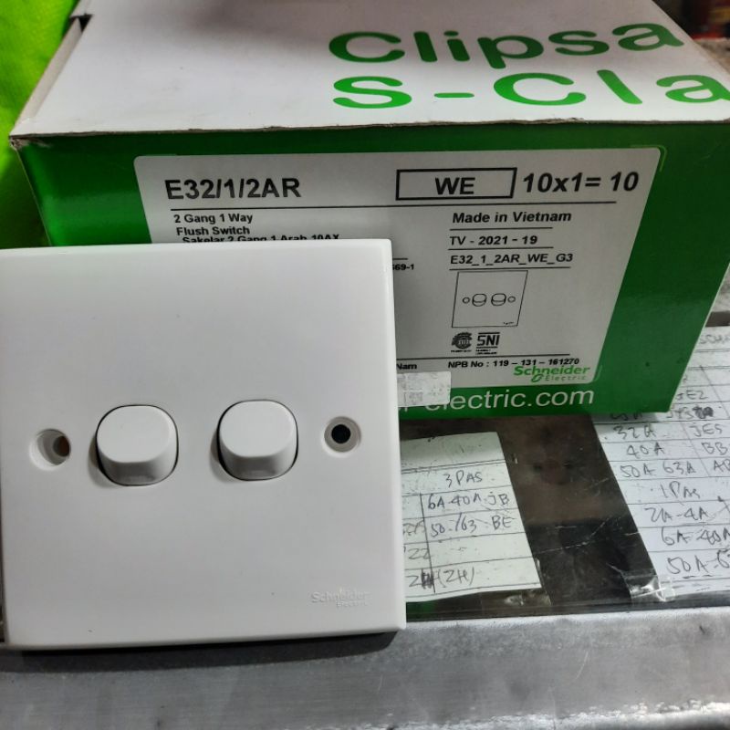 Saklar Seri schneider s-classic clipsal