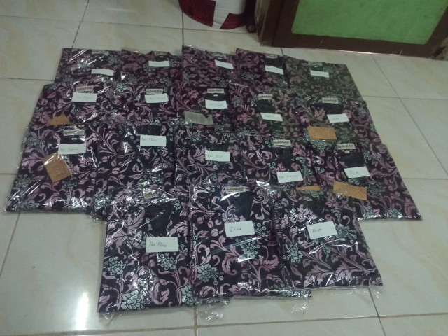 Kemeja Batik Jumbo Couple Ayah Anak Batik Pink Keren